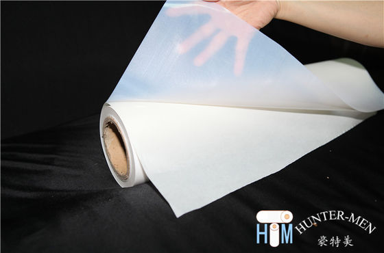 Milky White Translucent PES Double Sided Embroidery Hot Melt Adhesive Film